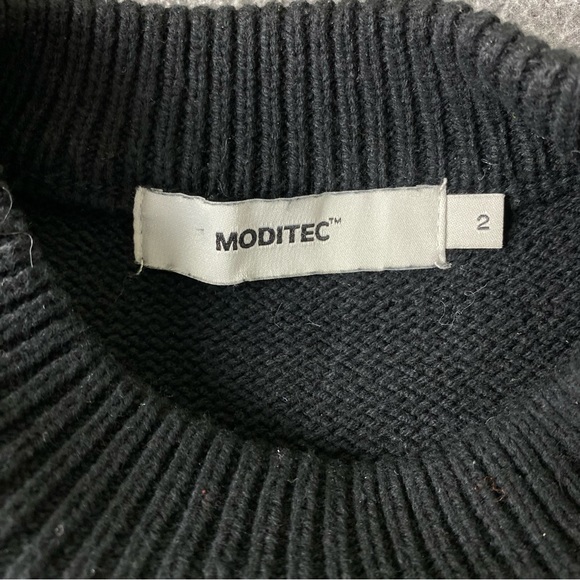 MODITEC-Anti-Hero Bear Distressed Sweater Black Women’s Size 2. - Picture 5 of 13